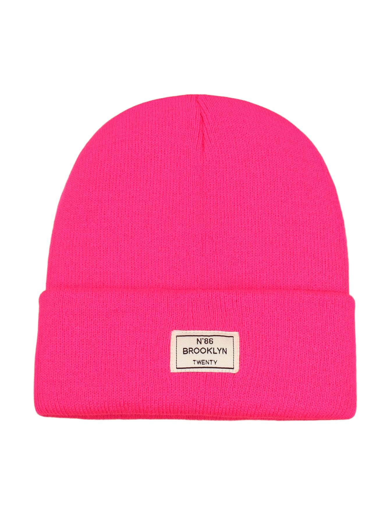 różowa czapka beanie