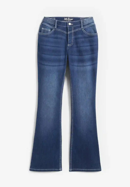 SPODNIE DAMSKIE CASUAL DZWONY PLUS SIZE BAWEŁNA