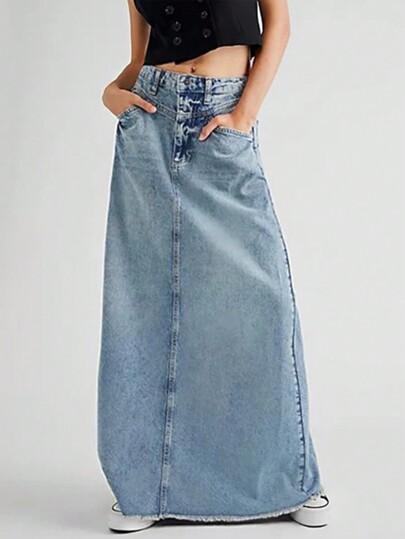 MAXI SPÓDNICA JEANS 