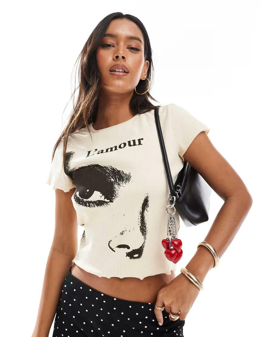 CROP TOP NADRUK