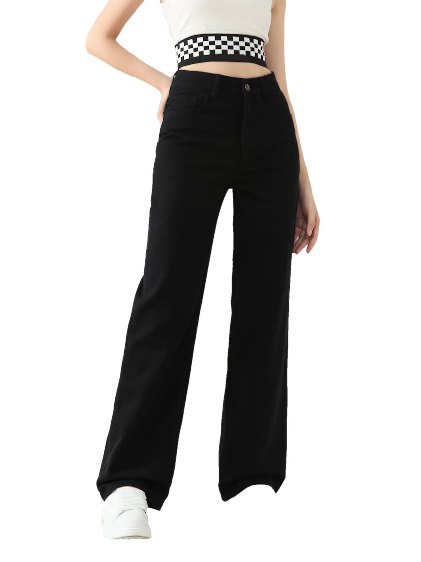 CZARNE SPODNIE JEANS