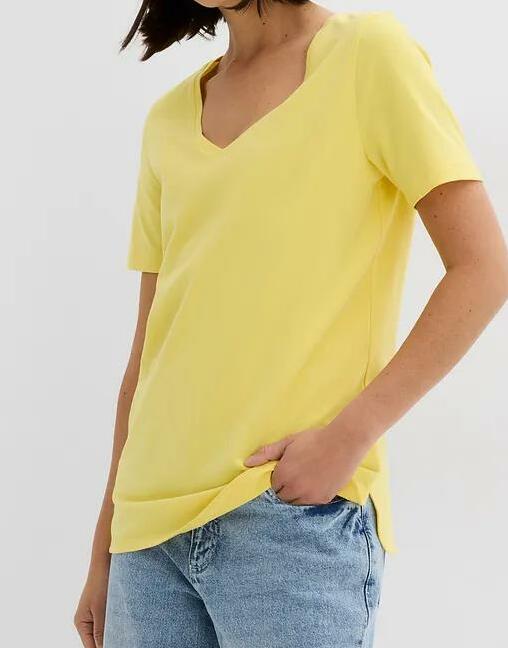 T-SHIRT DAMSKI BAWEŁNIANY OKRĄGŁY DEKOLT REGULAR