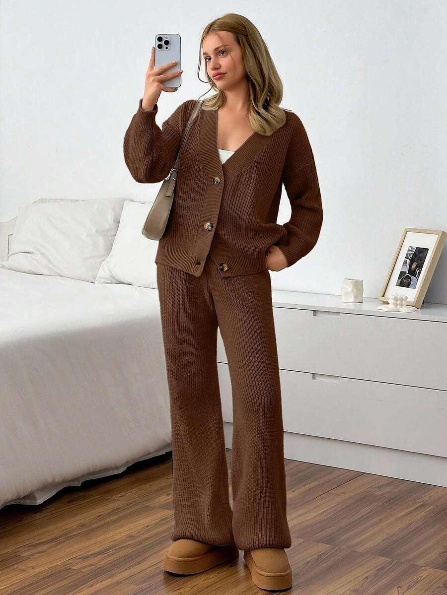 sweter spodnie komplet 