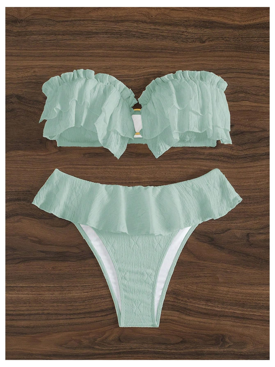 zielony komplet bikini