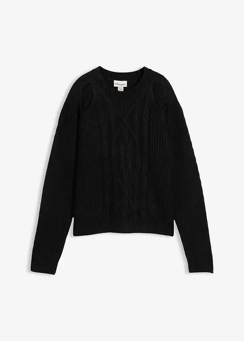 SWETER Z WYCIĘCIAMI
