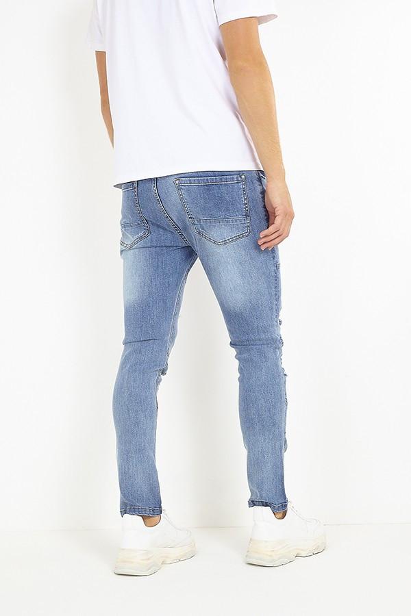 SPODNIE JEANS WSTAWKI