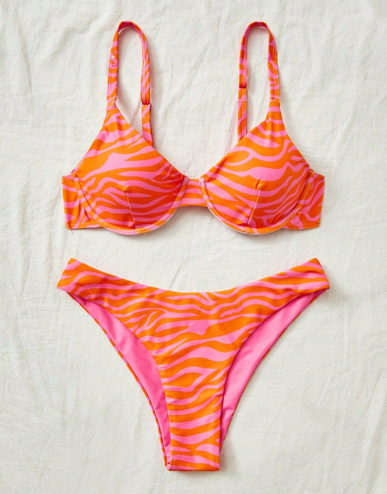 DWUCZĘŚCIOWY STRÓJ KĄPIELOWY ANIMAL PRINT
