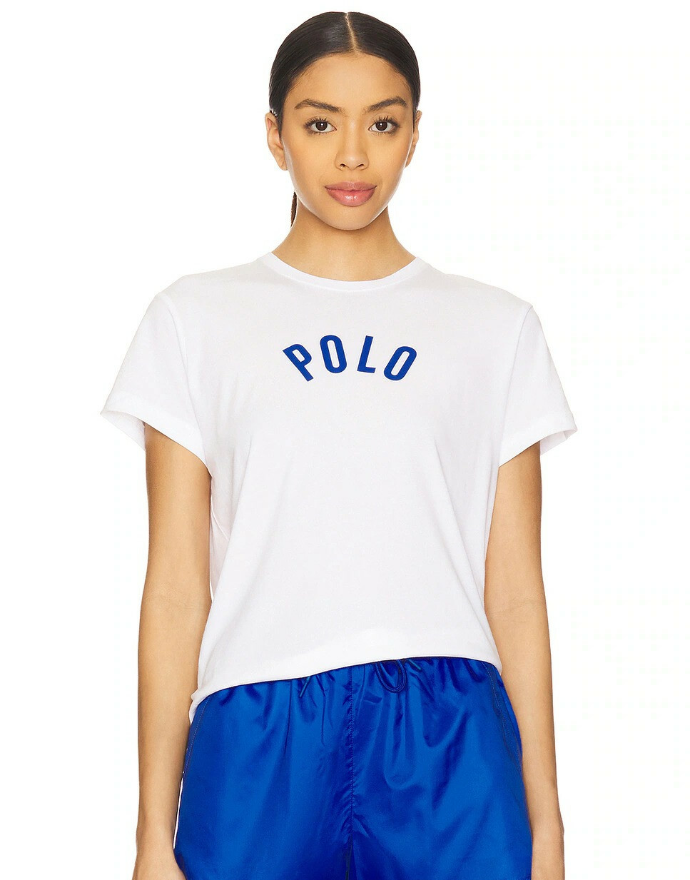 BIAŁY T-SHIRT KRÓTKI RĘKAW LOGO