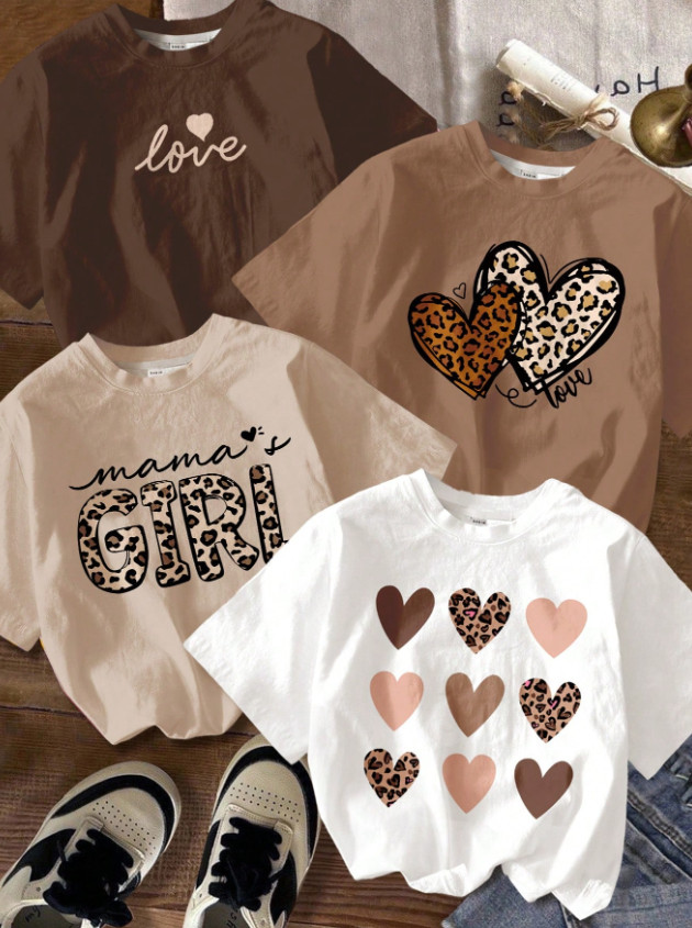 t-shirt nadruk 4-pack
