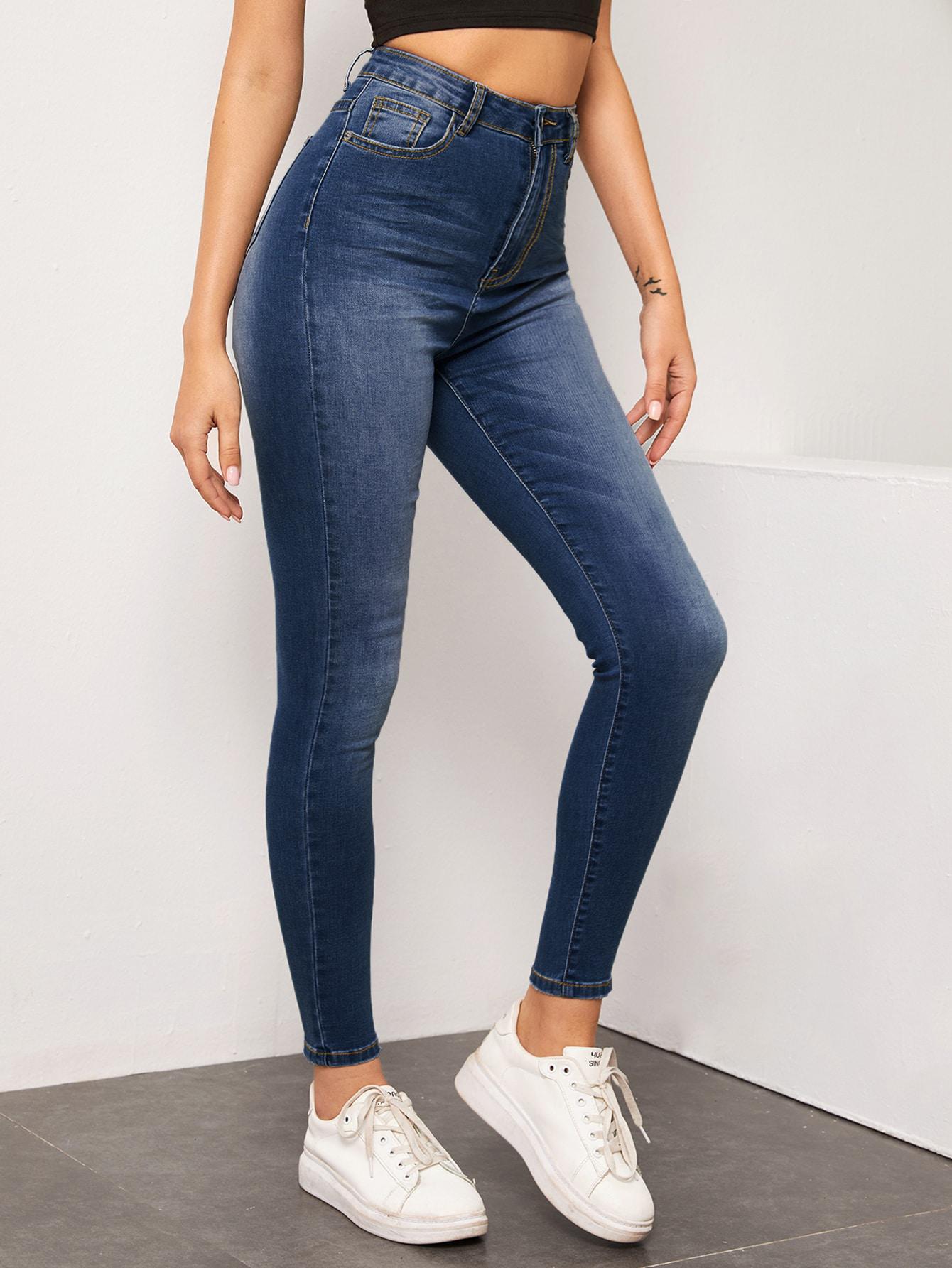 NIEBIESKIE SPODNIE JEANS