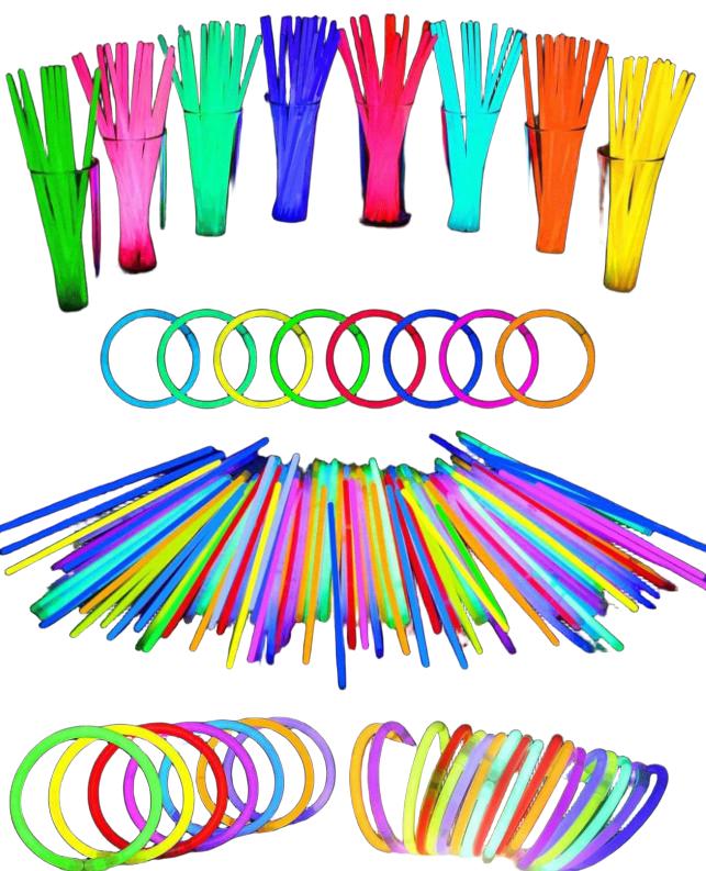bransoletki fluorescencyjne 100-pack