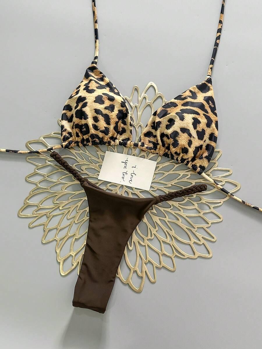 DWUCZĘŚCIOWY STRÓJ KĄPIELOWY ANIMAL PRINT