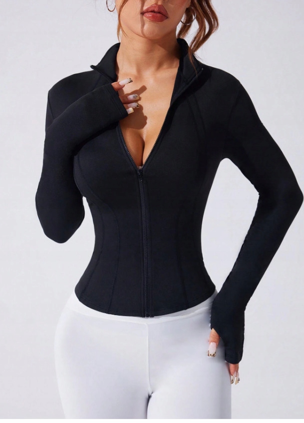 czarna dopasowana bluza