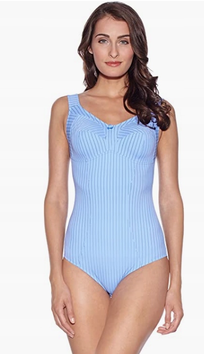 niebieskie body wzór paski