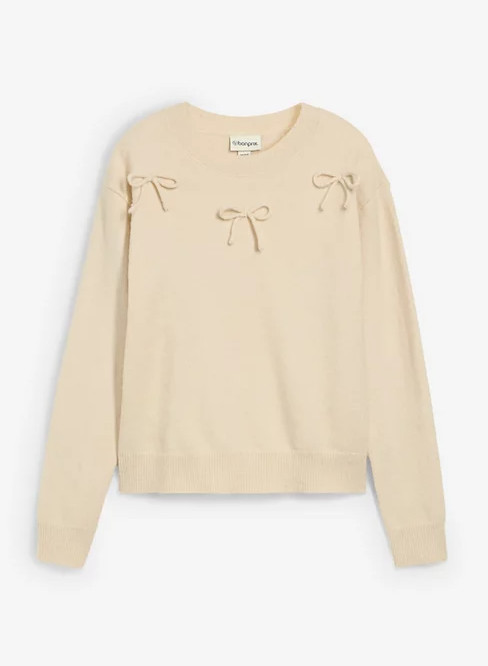 SWETER Z KOKARDKAMI
