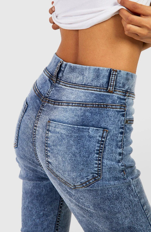 SPODNIE JEGGINGS WYSOKI STAN