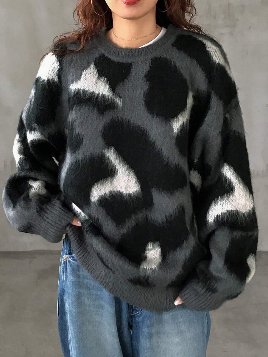 sweter animal print