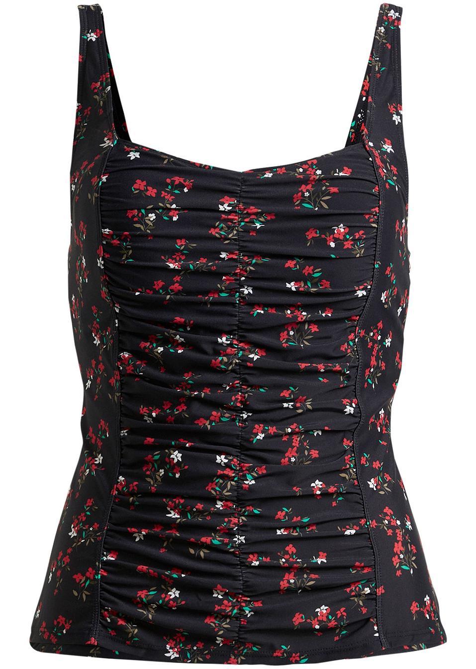 TOP TANKINI W KWIATY