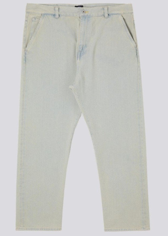 NIEBIESKIE SPODNIE JEANS WASH EFFECT