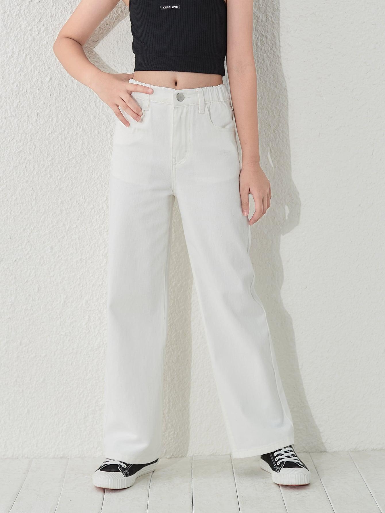 białe spodnie jeans