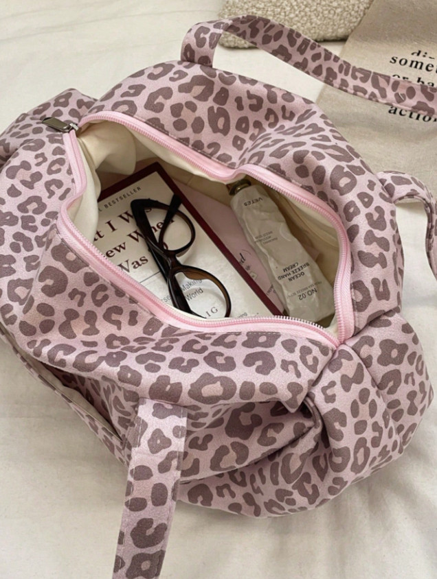 różowa TORBA ANIMAL PRINT