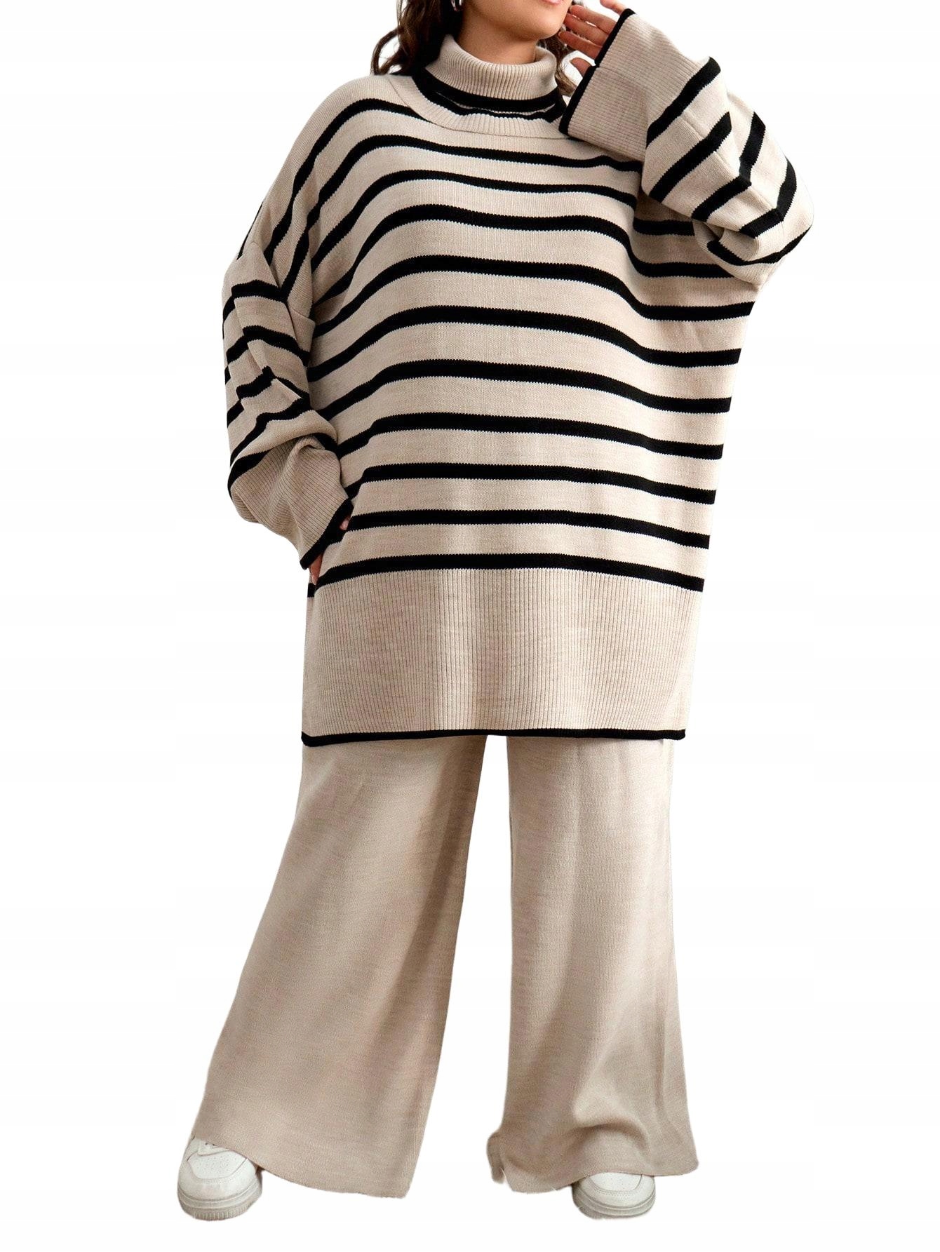 SWETER SPODNIE KOMPLET