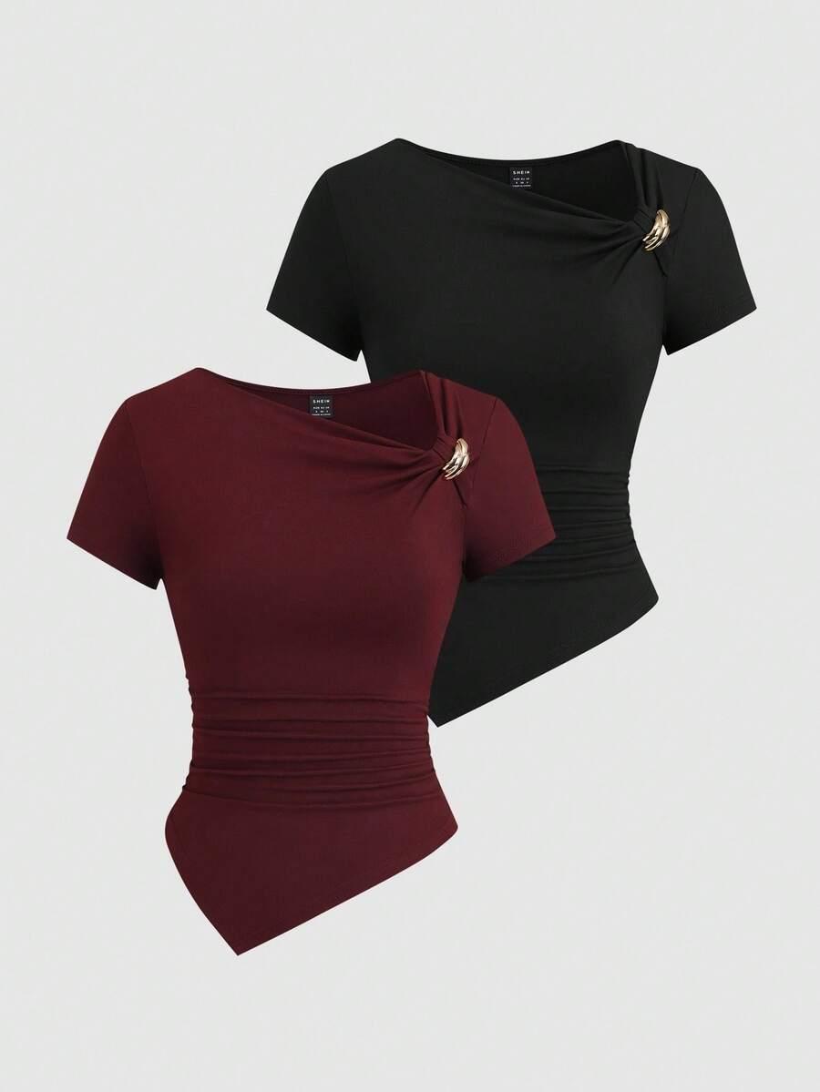 bluzka zdobienie 2-pack