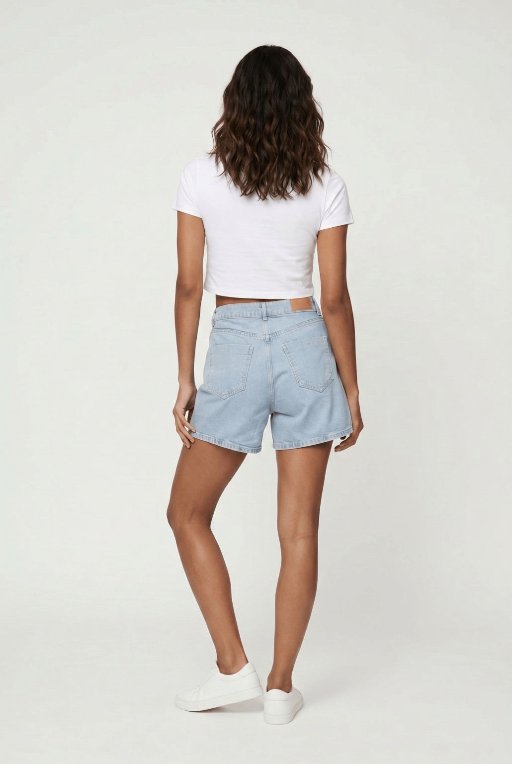 niebieska min spódnica jeans