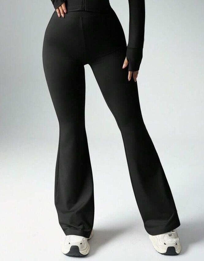CZARNE LEGGINSY DZWONY