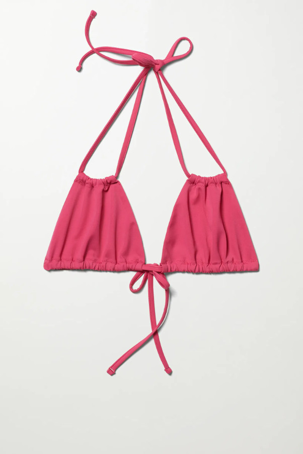 RÓŻOWA GÓRA OD BIKINI WIĄZANIE
