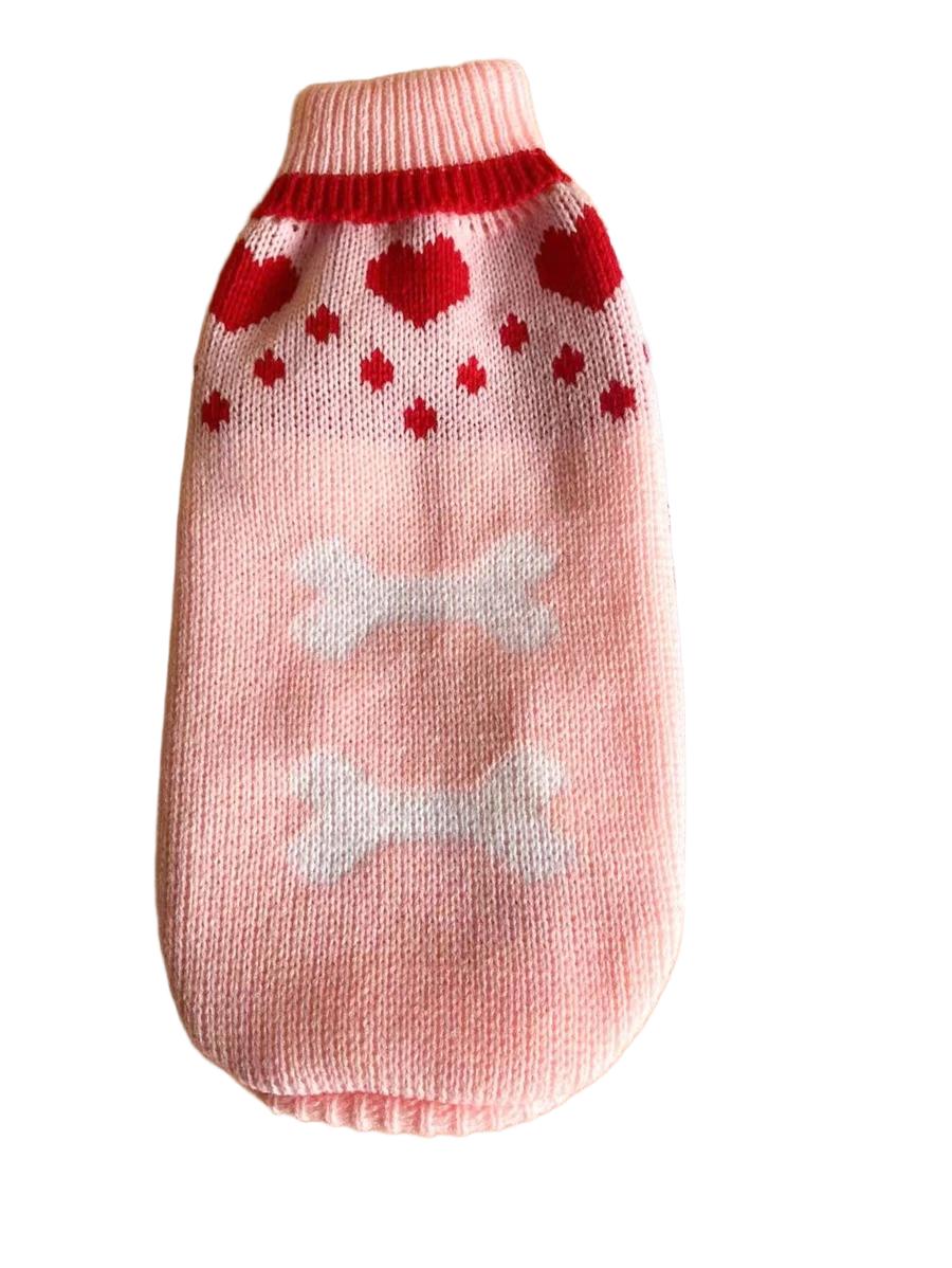 RÓŻOWE UBRANIE DLA PSA SWETER