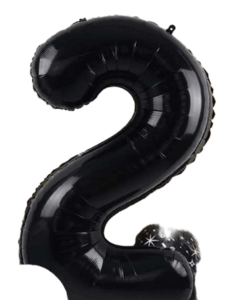 balon w kształcie cyfry 2