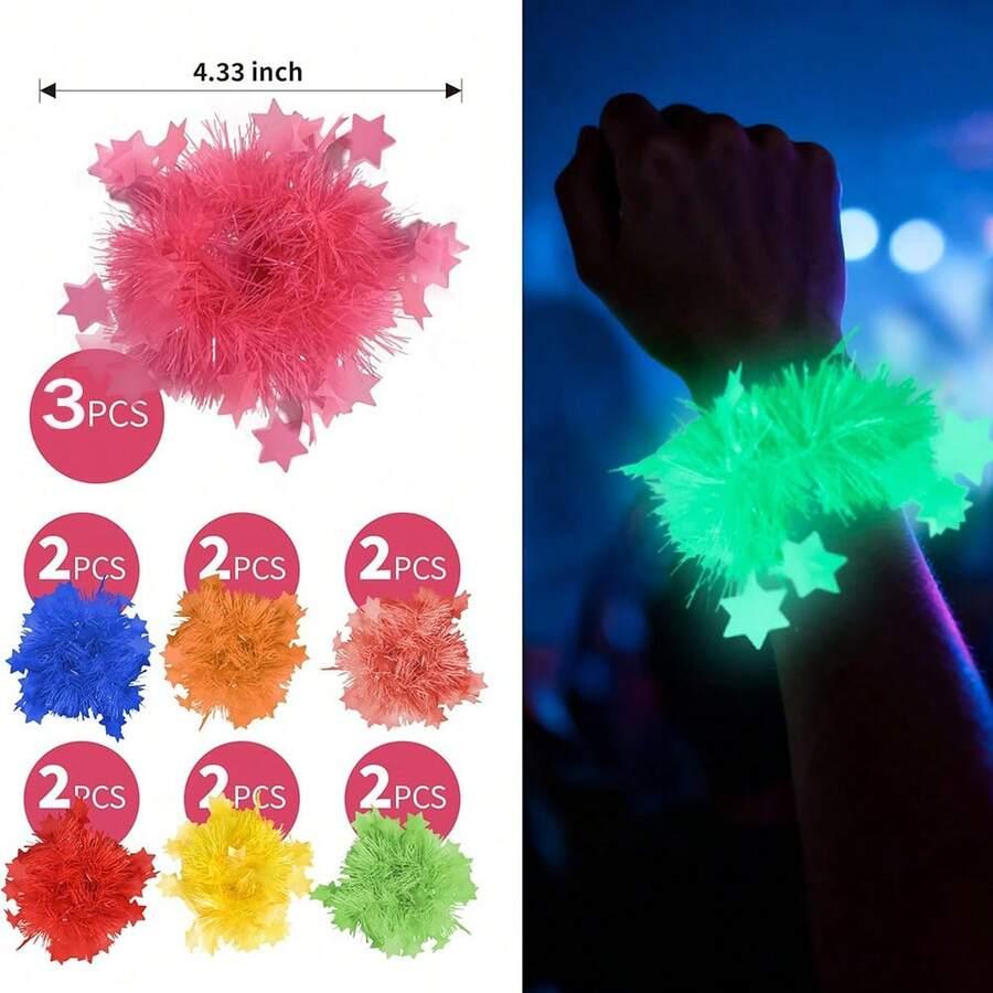 świecące bransoletki neonowe 7-pack