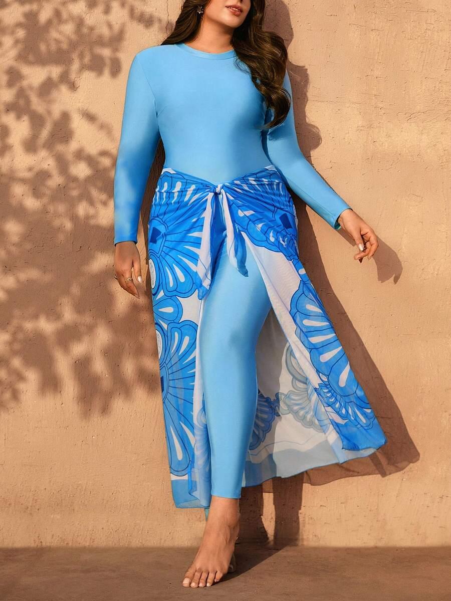 JEDNOCZĘŚCIOWY STRÓJ KĄPIELOWY  legginsy SARONG