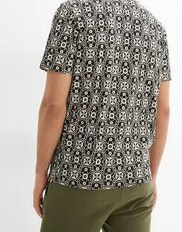 T-SHIRT MĘSKI V-DEKOLT PLUS SIZE BAWEŁNA