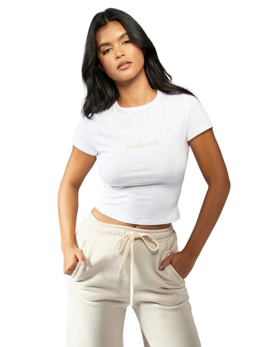 T-SHIRT DAMSKI Z NADRUKIEM