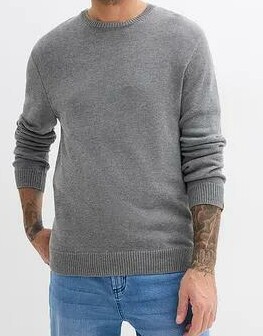 SWETER MĘSKI SZARY
