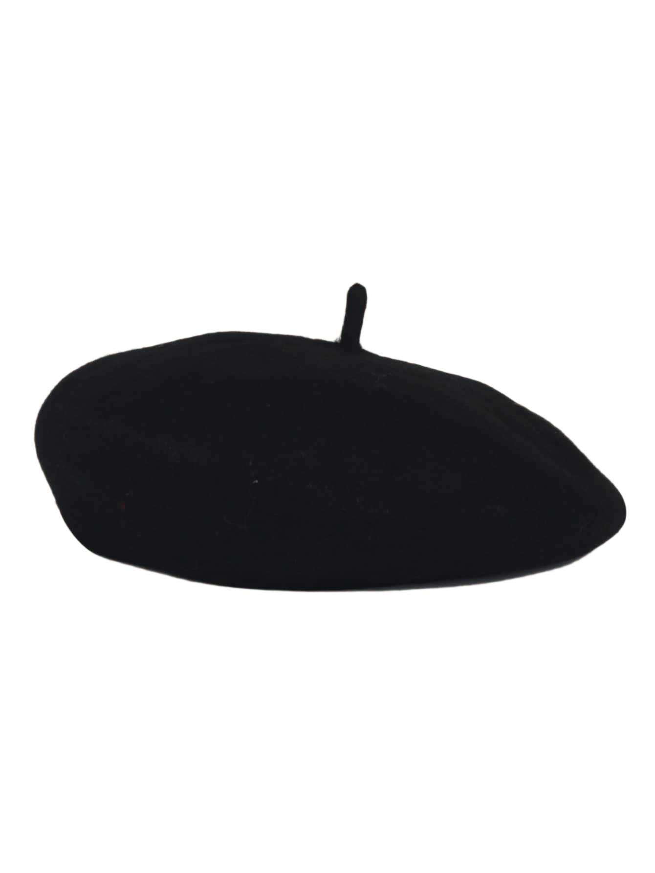 czarny beret casual