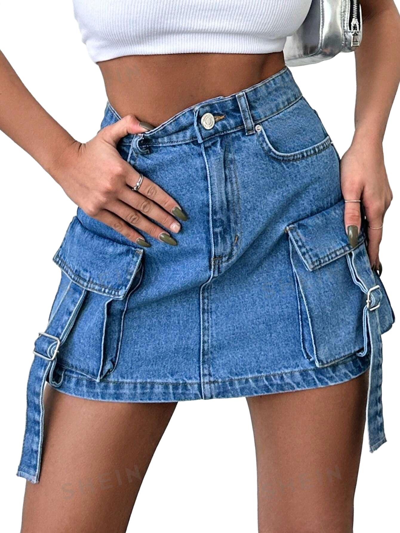 JEANSOWA SPÓDNICA MINI