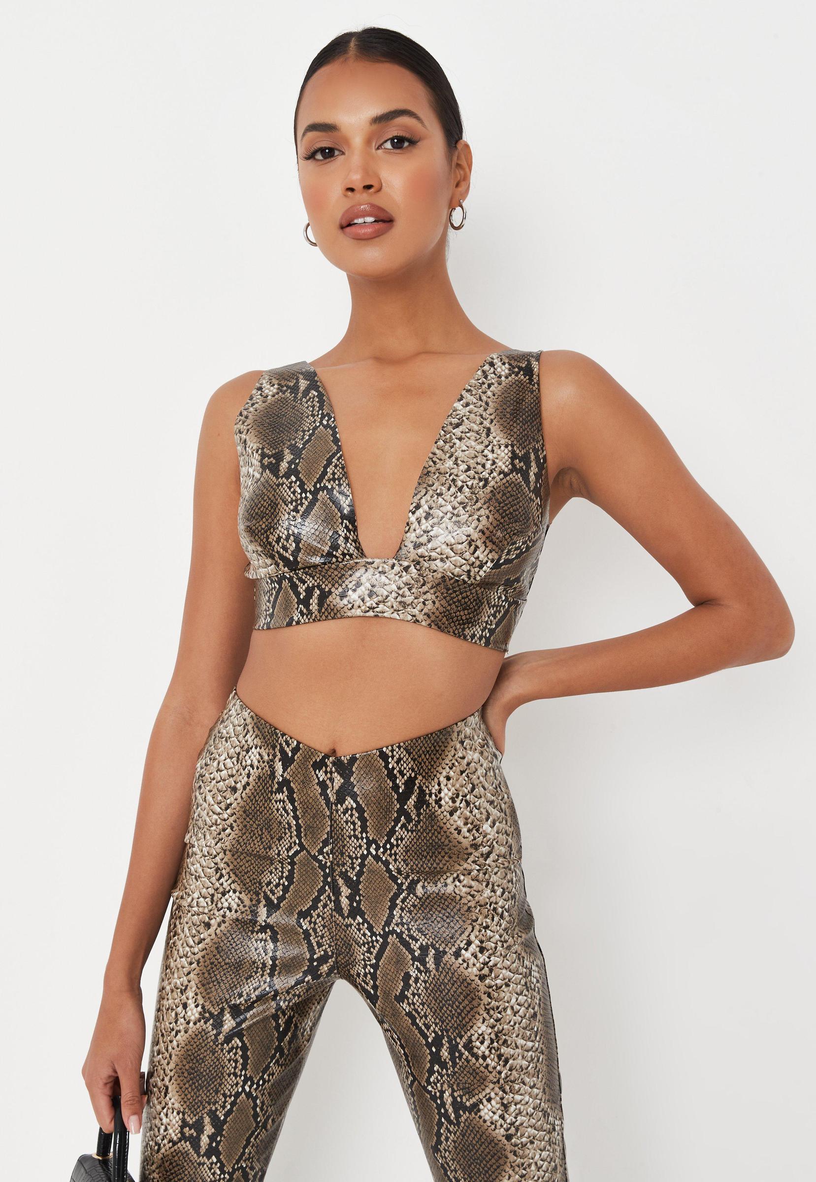 TOP BRALET SNAKE PRINT