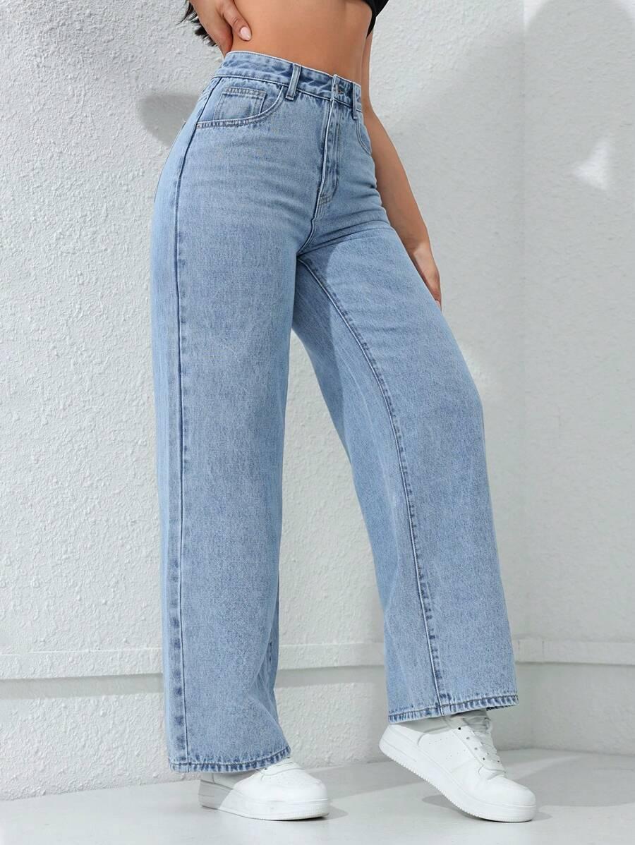 SPODNIE JEANS SZEROKIE NOGAWKI