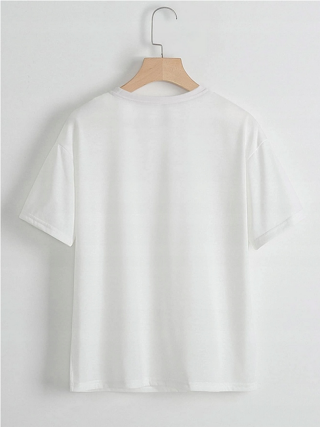 biały t-shirt basic 