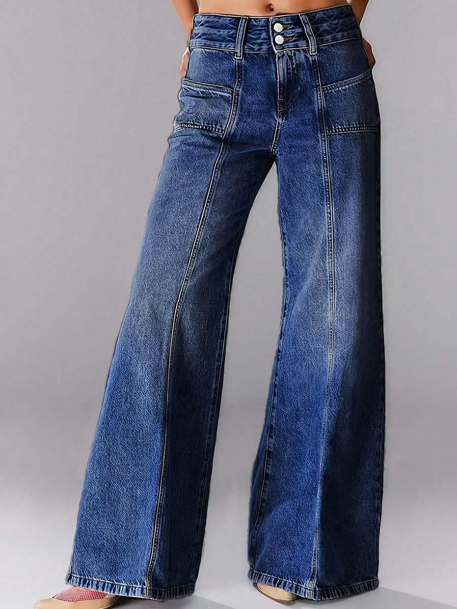 NIEBIESKIE SPODNIE JEANS