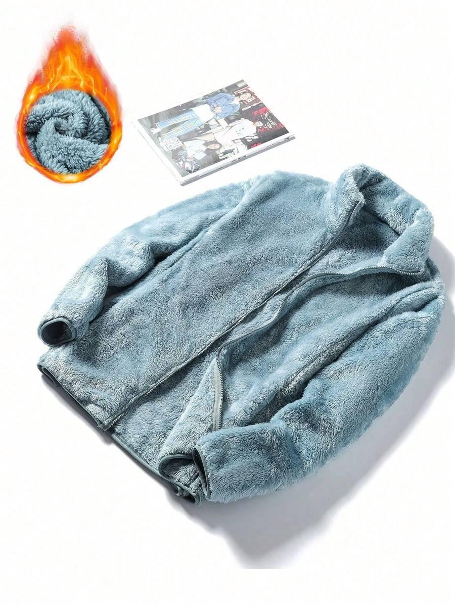 niebieska bluza zamek