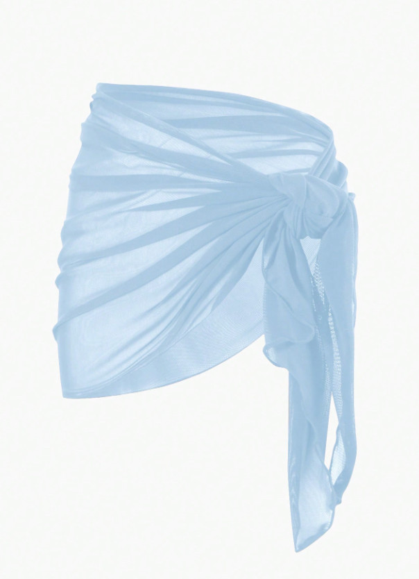 niebieski sarong wiązanie