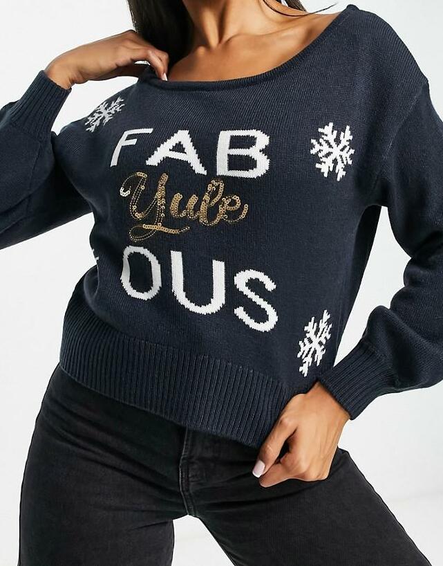 SWETER ZE ŚWIĄTECZNYM WZOREM