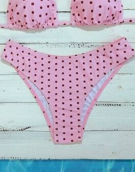 RÓŻOWY DÓŁ OD BIKINI WZÓR