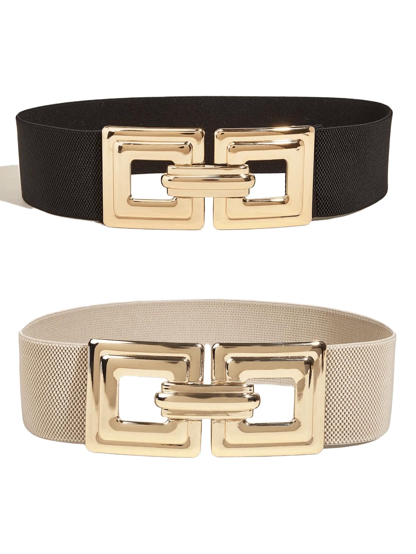 pasek złota klamra 2-pack
