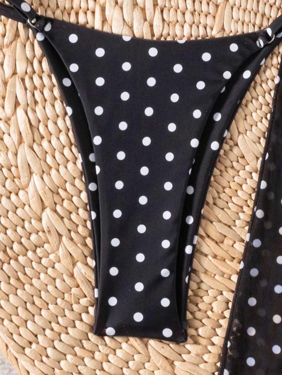 dół od bikini groszki