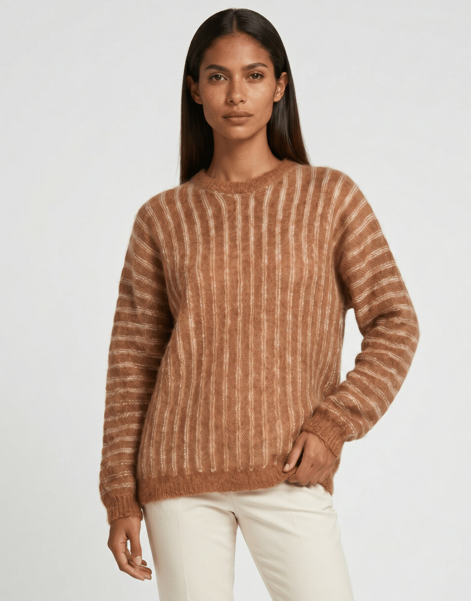 sweter wzór paski